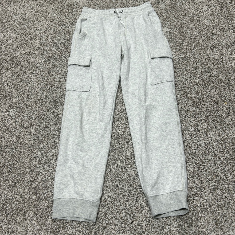 Grey Cargo Sweatpants